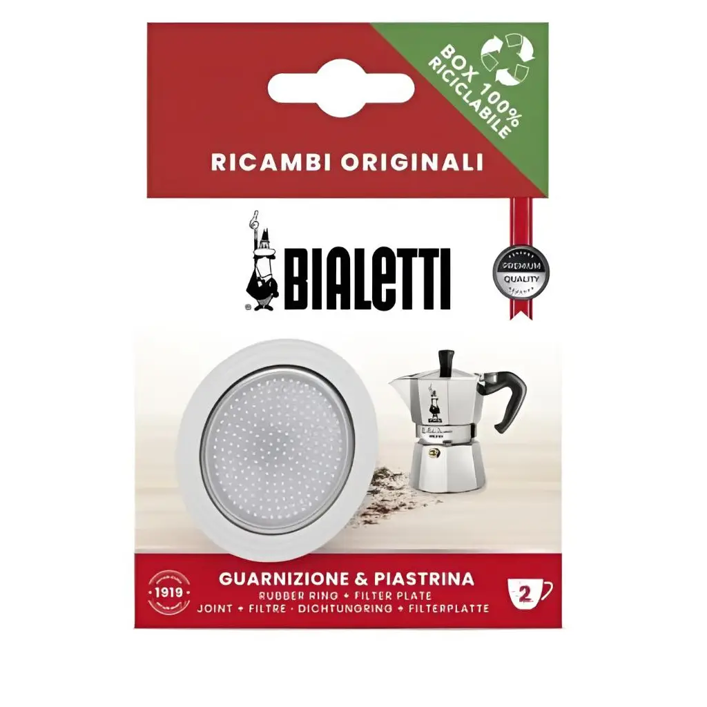 2 Cup Mokapot Filtre ve Conta Seti