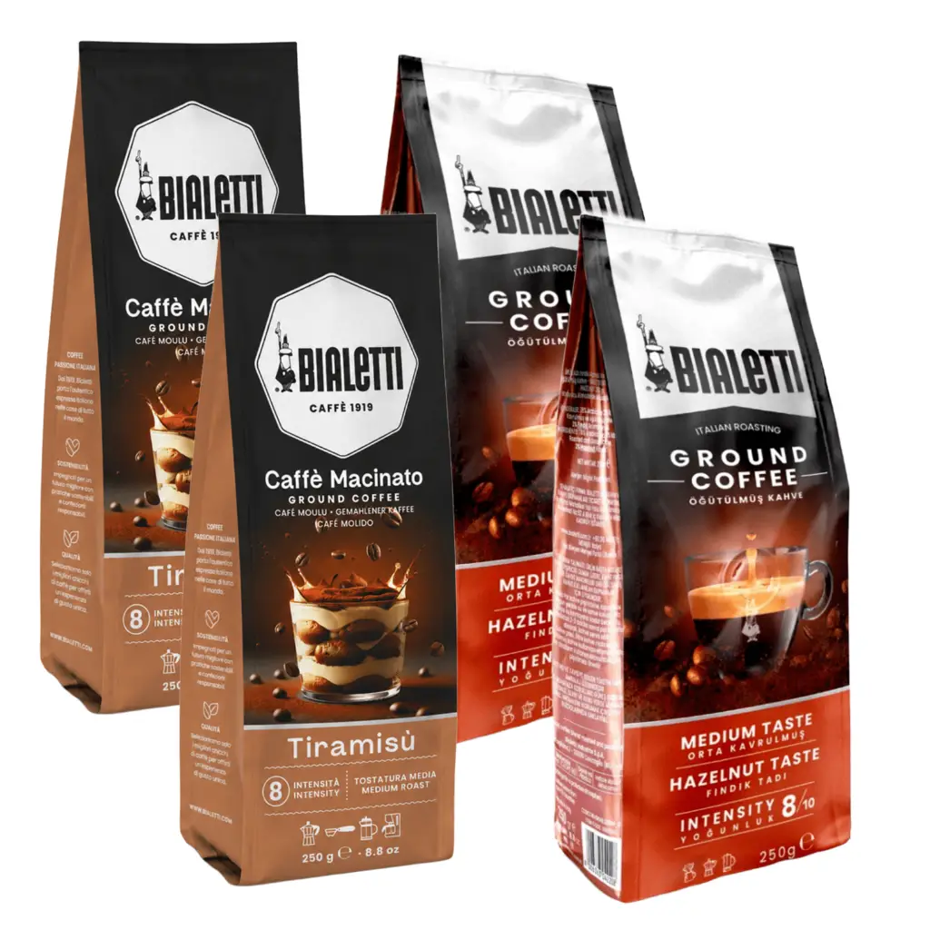 4 Adet Tiramisu Ve Fındıklı 250 Gr Öğütülmüş Kahve