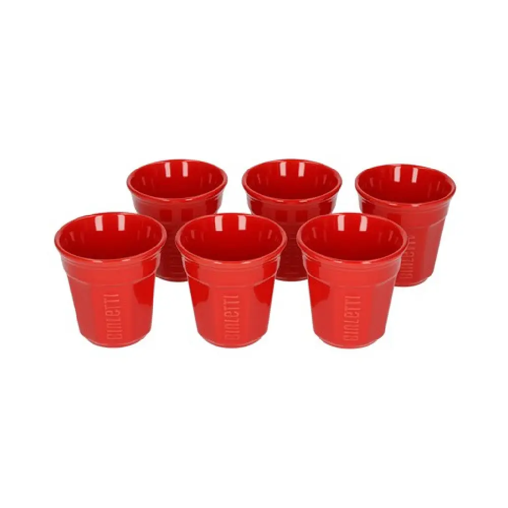 Bialetti 6 (adet) Kırmızı Espresso Fincan Set Bialetti 6 (adet) Kırmızı Espresso Fincan Set