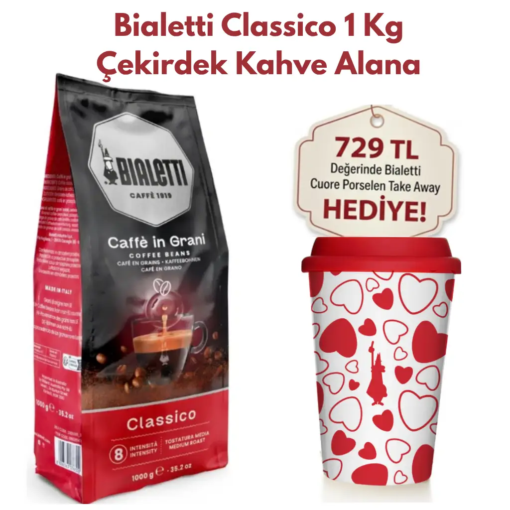 Bialetti Classico 1 KG Çekirdek Kahve