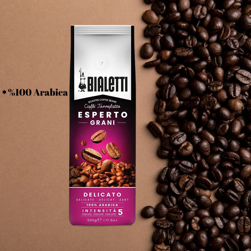 Bialetti Delicato Çekirdek Kahve 500g Bialetti Delicato Çekirdek Kahve 500g