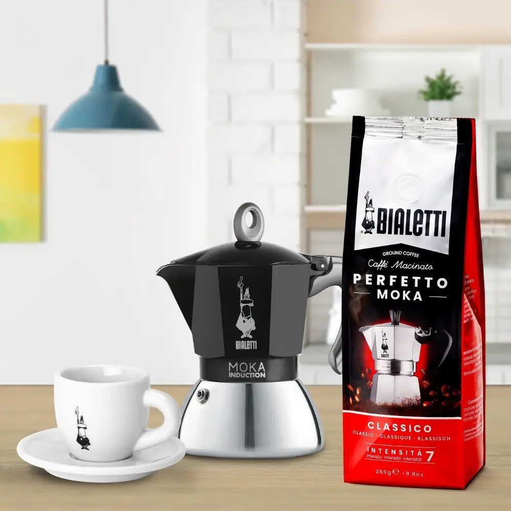 Bialetti İndüksiyon Mokapot Siyah (4 Cup) Bialetti İndüksiyon Mokapot Siyah (4 Cup)