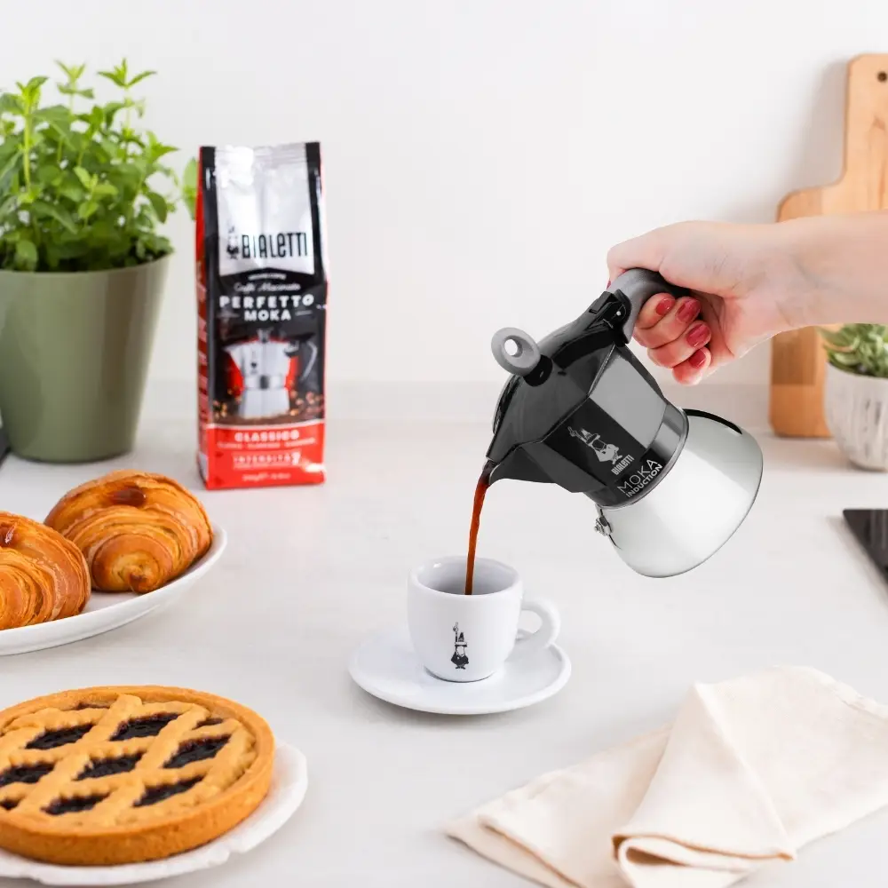 Bialetti İndüksiyon Mokapot Siyah (4 Cup) Bialetti İndüksiyon Mokapot Siyah (4 Cup)