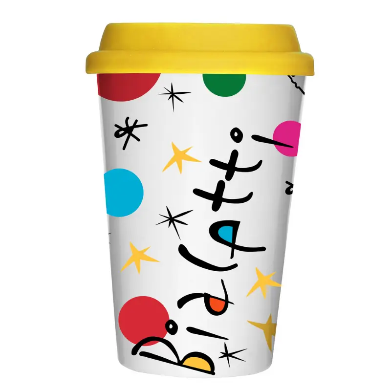 Bialetti Miro Porselen Take Away Mug Kapaklı Bialetti Miro Porselen Take Away Mug Kapaklı