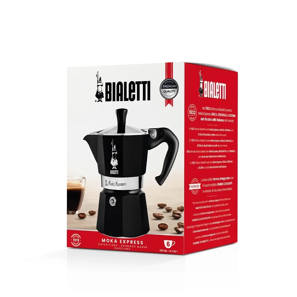 Bialetti Moka Express Siyah (6 Cup) Bialetti Moka Express Siyah (6 Cup)