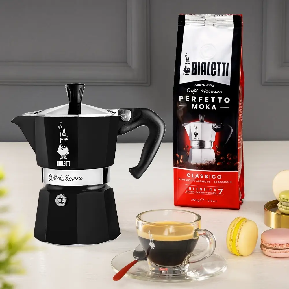 Bialetti Moka Express Siyah (6 Cup) Bialetti Moka Express Siyah (6 Cup)