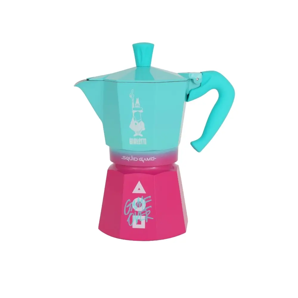 Bialetti Moka Express Squid Game Mokapot 6 Cup Bialetti Moka Express Squid Game Mokapot 6 Cup