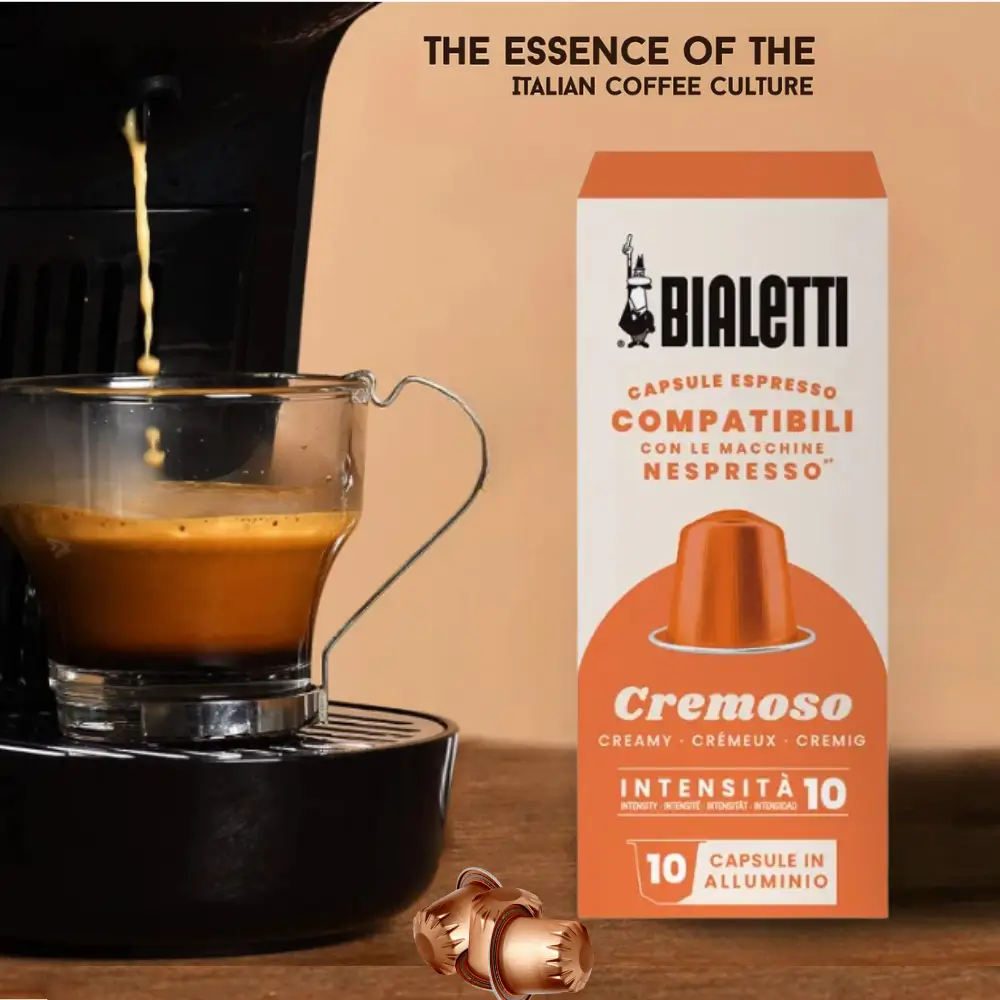 Bialetti Nespresso Uyumlu Kapsül Kahve Cremoso 20 Adet Bialetti Nespresso Uyumlu Kapsül Kahve Cremoso 20 Adet