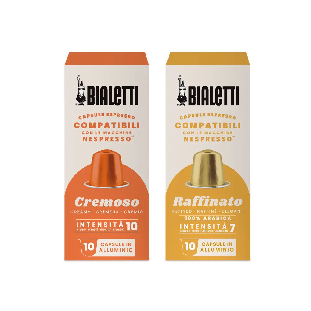 Bialetti Nespresso Uyumlu Kapsül Kahve Cremoso Ve Raffinato 20 Adet Bialetti Nespresso Uyumlu Kapsül Kahve Cremoso Ve Raffinato 20 Adet
