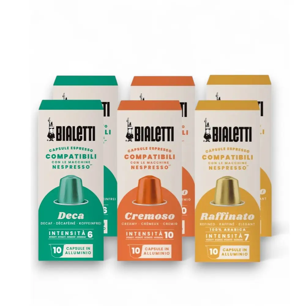 Bialetti Nespresso Uyumlu Kapsül Kahve Decaffeinato Cremoso Raffinato 60 Adet Bialetti Nespresso Uyumlu Kapsül Kahve Decaffeinato Cremoso Raffinato 60 Adet