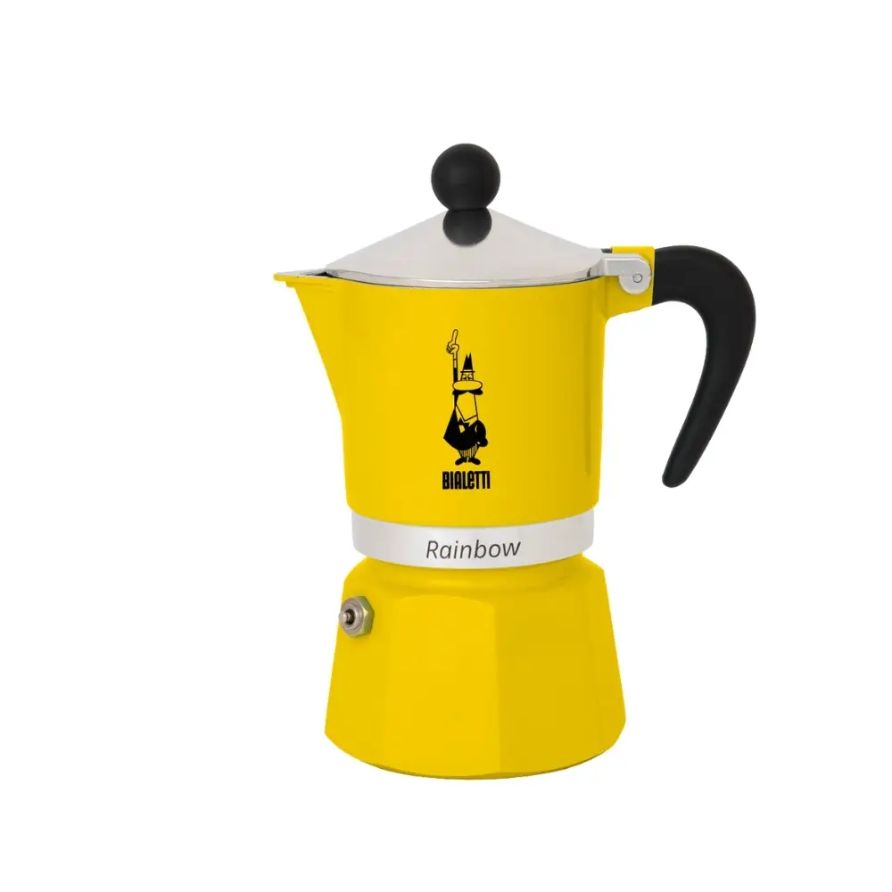 Bialetti Rainbow Sarı Mokapot (3 cup) Bialetti Rainbow Sarı Mokapot (3 cup)