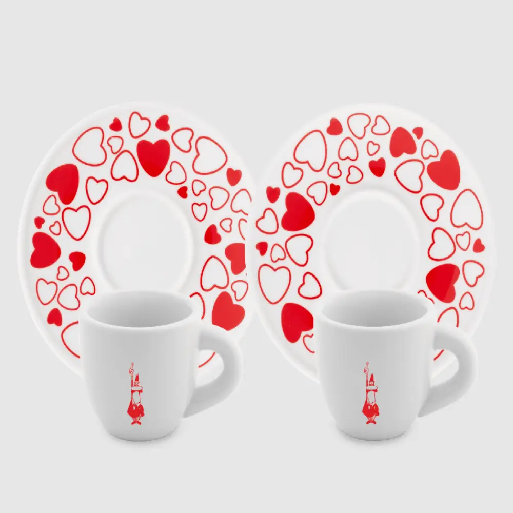 Bialetti Set 2` li Espresso Kalpli Fincan Seti Bialetti Set 2` li Espresso Kalpli Fincan Seti